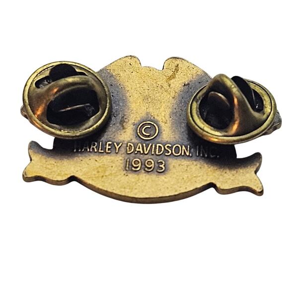 1993 Harley Davidson HOG Harley Owners Group Vest Hat Pinback Pin - Picture 2 of 2
